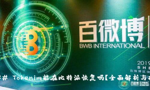 ### Tokenim能在比特派恢复吗？全面解析与指南