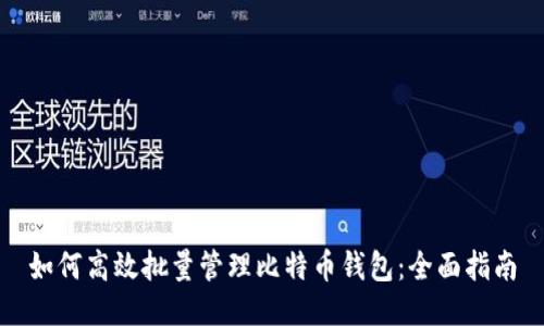 如何高效批量管理比特币钱包：全面指南
